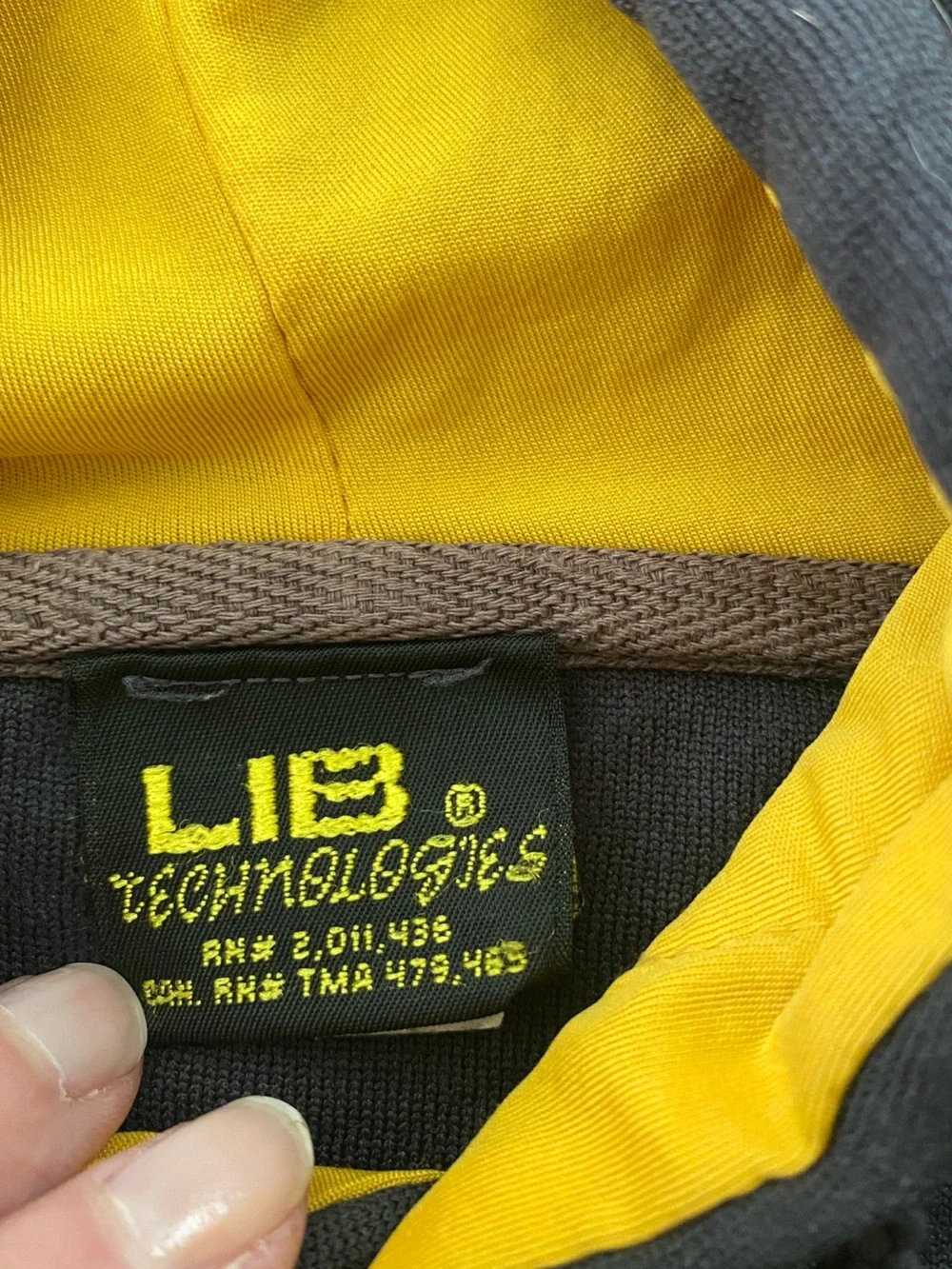 LIB Technologies pullover sweatshirt in black/grey. - Picture 9 of 13